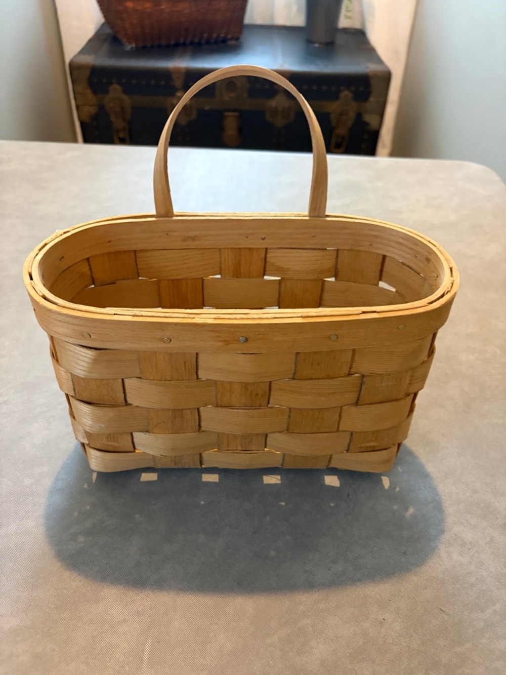 Baskerville Putney Vermont Woven Hanging Basket